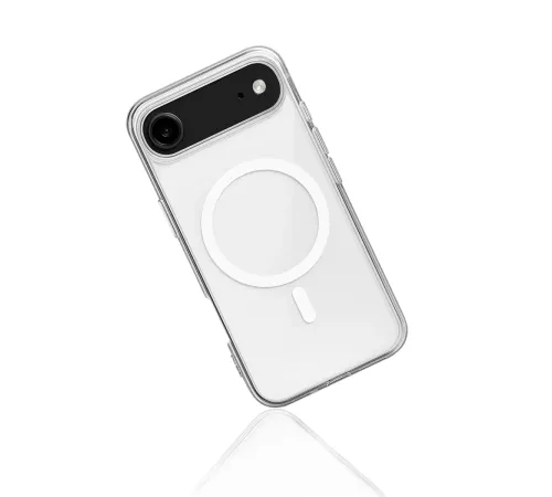 Apple iPhone 17 Air Kılıf Magneticsafe Şeffaf Silikon - Şeffaf