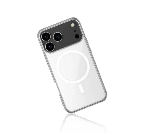 Apple iPhone 17 Pro Max Kılıf Magneticsafe Şeffaf Silikon - Şeffaf