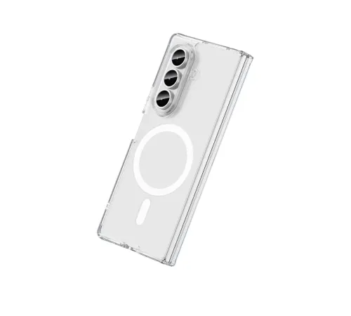 Samsung Galaxy Z Fold 7 Kılıf Magneticsafe Şeffaf Silikon - Şeffaf