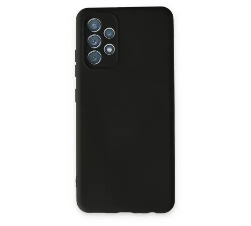 Samsung Galaxy A13 4G Kılıf Nano içi Kadife Silikon - Siyah