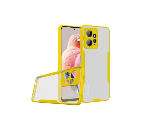 Xiaomi Redmi Note 12 4G Kılıf Platin Silikon - Sarı