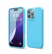 Apple iPhone 16 Pro Max Kılıf Nano içi Kadife Silikon - Mavi