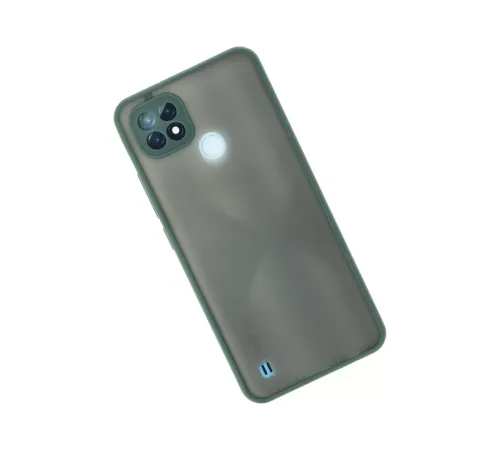 Realme C21 Kılıf Montreal Silikon Kapak - Yeşil