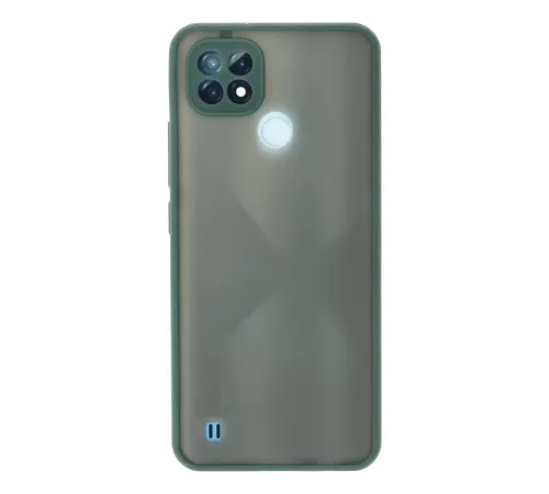 Realme C21 Kılıf Montreal Silikon Kapak - Yeşil