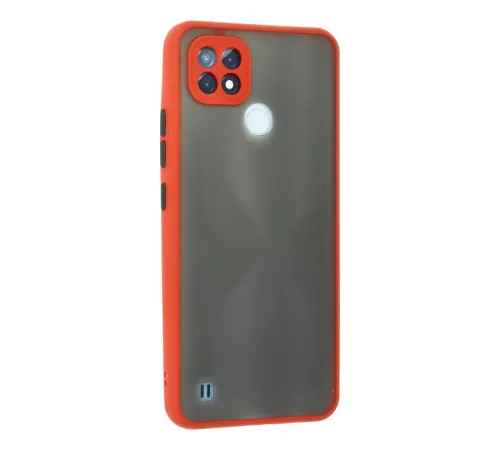 Realme C21 Kılıf Montreal Silikon Kapak - Kırmızı