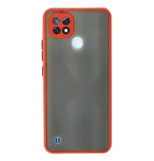 Realme C21 Kılıf Montreal Silikon Kapak - Kırmızı