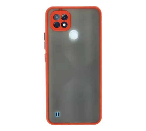 Realme C21 Kılıf Montreal Silikon Kapak - Kırmızı