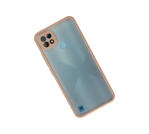 Realme C21 Kılıf Montreal Silikon Kapak - Pembe