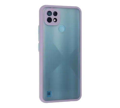 Realme C21 Kılıf Montreal Silikon Kapak - Mor