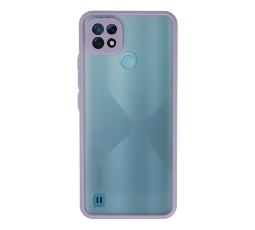 Realme C21 Kılıf Montreal Silikon Kapak - Mor