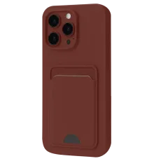 Apple iPhone 16 Plus Kılıf Kelvin Kartvizitli Silikon - Bordo