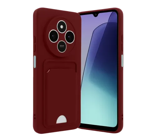 Xiaomi Redmi 14C Kelvin Kartvizitli Silikon - Bordo
