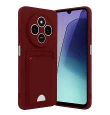 Xiaomi Redmi 14C Kelvin Kartvizitli Silikon - Bordo