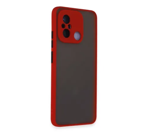 Xiaomi Redmi 12C Kılıf Montreal Silikon Kapak - Kırmızı