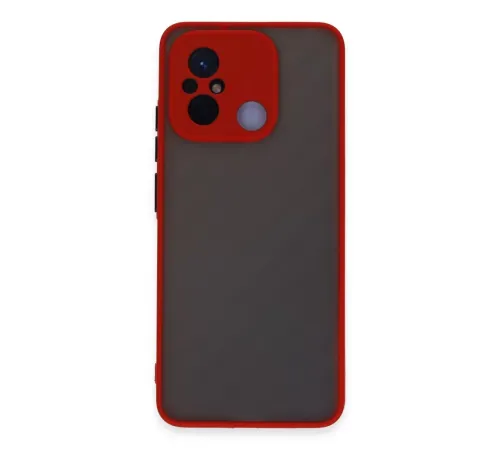 Xiaomi Redmi 12C Kılıf Montreal Silikon Kapak - Kırmızı