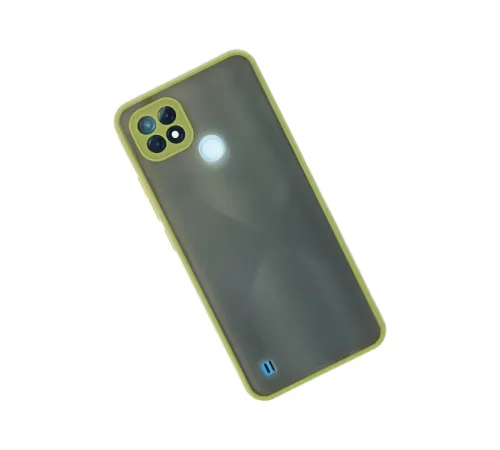 Realme C21 Kılıf Montreal Silikon Kapak - Açık Yeşil