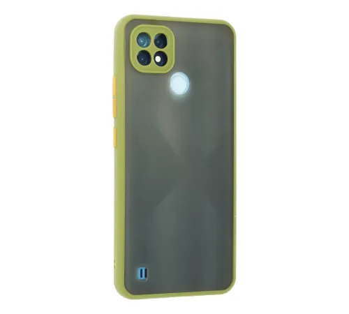 Realme C21 Kılıf Montreal Silikon Kapak - Açık Yeşil