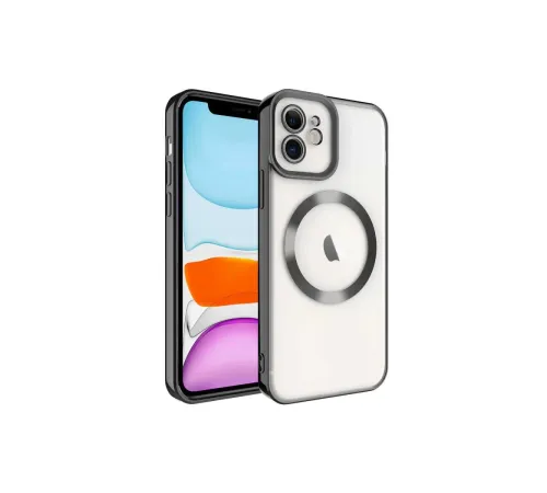 Apple iPhone 11 Kılıf Kross Magneticsafe Kapak - Siyah