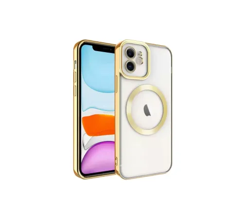 Apple iPhone 11 Kılıf Kross Magneticsafe Kapak - Gold