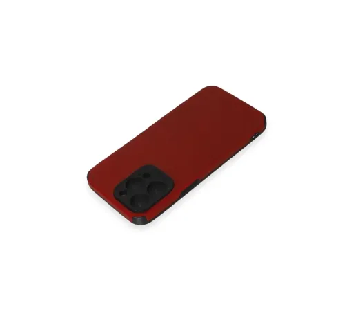 Apple iPhone 15 Pro Max Kılıf Loop Deri Silikon - Kırmızı