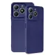 Realme C61 Kılıf Auto Focus Karbon Kapak - Lacivert