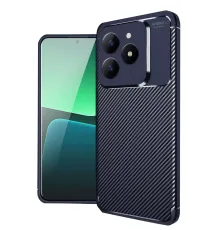 Realme C61 Kılıf Auto Focus Karbon Kapak - Lacivert