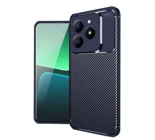 Realme C61 Kılıf Auto Focus Karbon Kapak - Lacivert