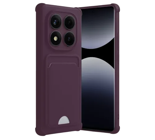Xiaomi Redmi Note 14 Pro 4G Kelvin Kartvizitli Silikon - Derin Mor