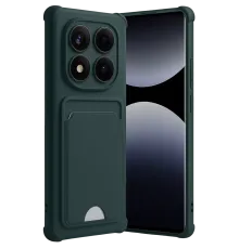 Xiaomi Redmi Note 14 Pro 4G Kelvin Kartvizitli Silikon - Koyu Yeşil