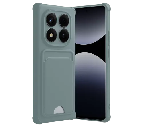 Xiaomi Redmi Note 14 Pro 5G Kelvin Kartvizitli Silikon - Açık Yeşil