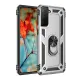 Samsung Galaxy S21 Kılıf Sofya Yüzüklü Silikon Kapak - Gümüş