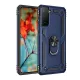 Samsung Galaxy S21 Kılıf Sofya Yüzüklü Silikon Kapak - Lacivert