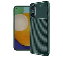 A60 Kılıf Auto Focus Karbon Kapak - Koyu Yeşil