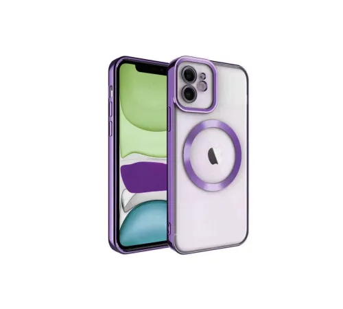 Apple iPhone 11 Kılıf Kross Magneticsafe Kapak - Mor