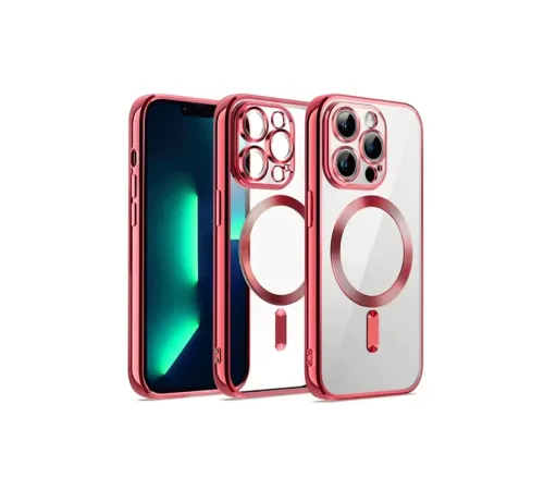 Apple iPhone 13 Pro Max Kılıf Kross Magneticsafe Kapak - Kırmızı