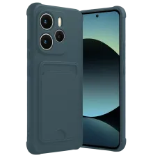 Xiaomi Redmi Note 14 4G Kelvin Kartvizitli Silikon - Koyu Yeşil