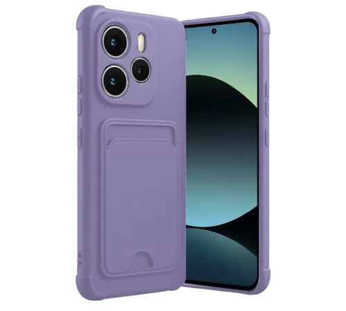 Xiaomi Redmi Note 14 4G Kelvin Kartvizitli Silikon - Lila