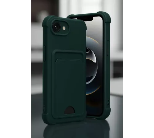 Apple iPhone 16E Kelvin Kartvizitli Silikon - Açık Yeşil