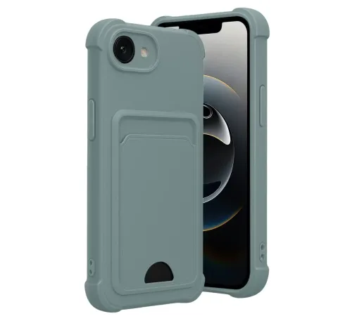 Apple iPhone 16E Kelvin Kartvizitli Silikon - Açık Yeşil