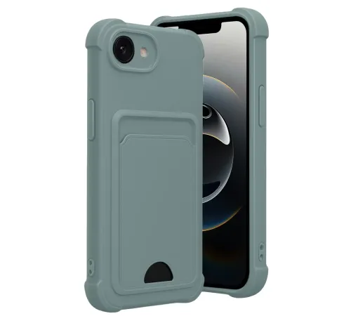 Apple iPhone 16E Kelvin Kartvizitli Silikon - Açık Yeşil