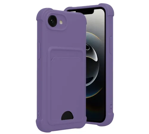 Apple iPhone 16E Kelvin Kartvizitli Silikon - Lila