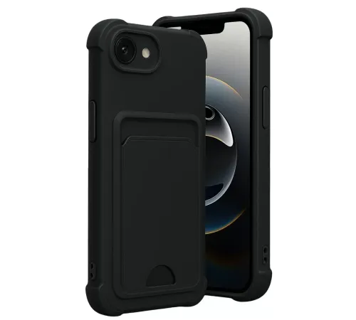 Apple iPhone 16E Kelvin Kartvizitli Silikon - Siyah