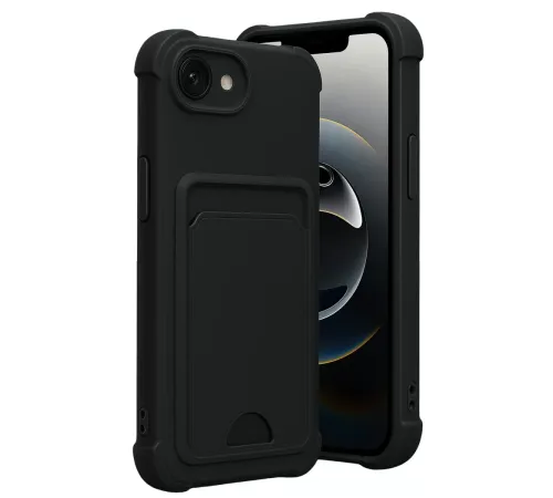 Apple iPhone 16E Kelvin Kartvizitli Silikon - Siyah