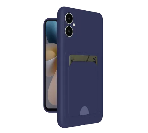 Samsung Galaxy A05 Kelvin Kartvizitli Silikon - Lacivert