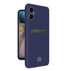 Samsung Galaxy A05 Kelvin Kartvizitli Silikon - Lacivert