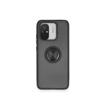 Xiaomi Redmi 12C Kılıf Montreal Yüzüklü Silikon Kapak - Siyah