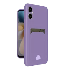 Samsung Galaxy A05 Kelvin Kartvizitli Silikon - Lila
