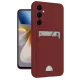 Samsung Galaxy M15 Kelvin Kartvizitli Silikon - Bordo