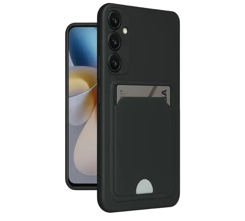 Samsung Galaxy M15 Kelvin Kartvizitli Silikon - Siyah