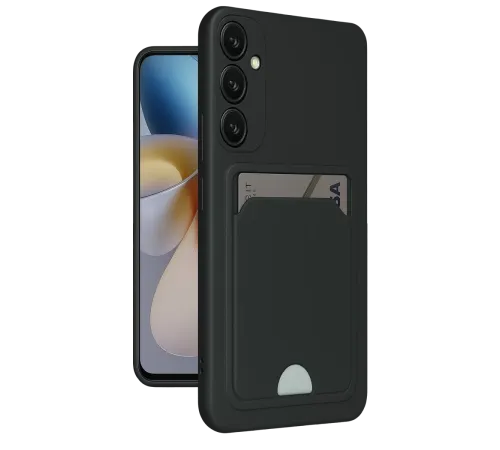 Samsung Galaxy M15 Kelvin Kartvizitli Silikon - Siyah